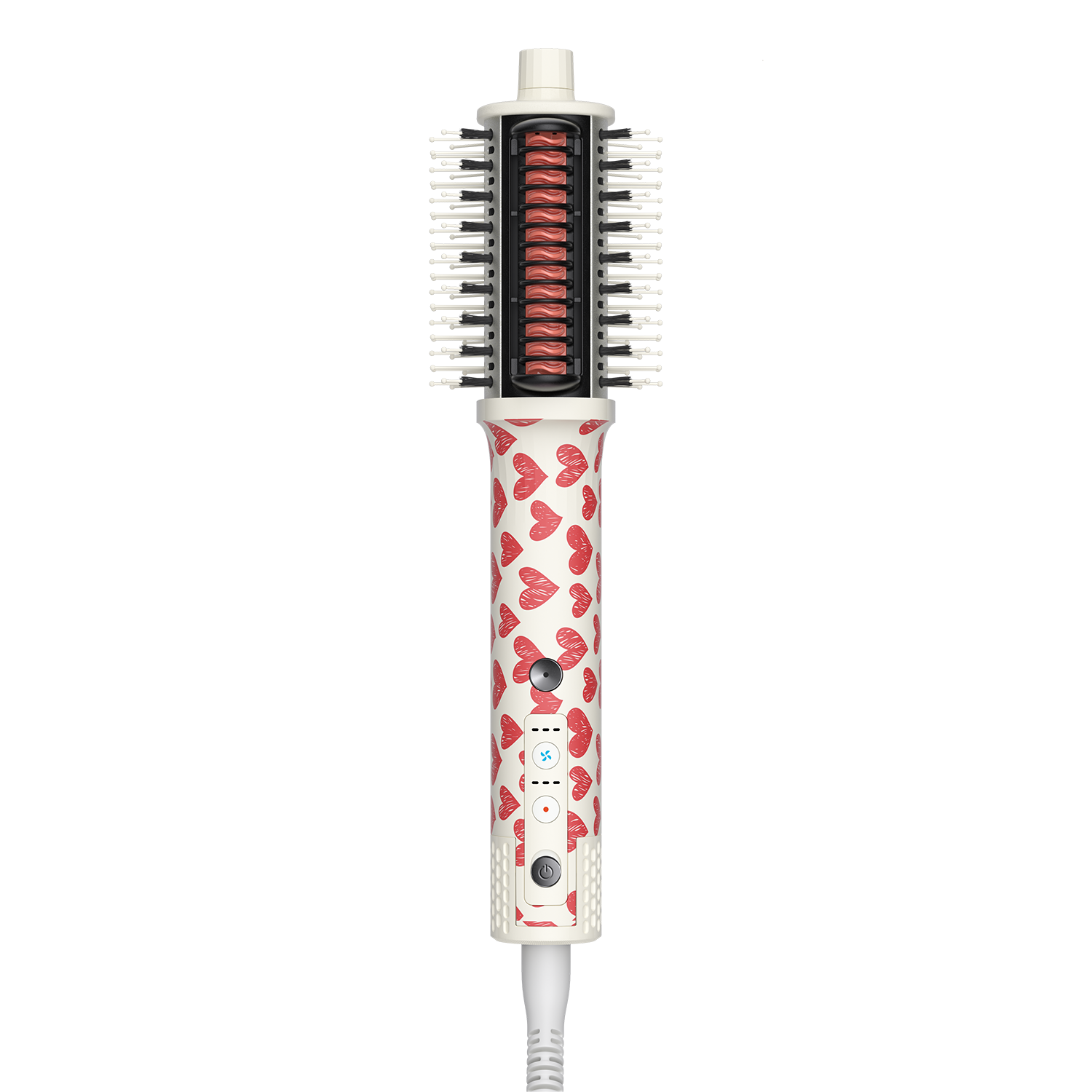 Ellena E1 Advanced Blow Dry & Straighten Brush Hearts Aflutter